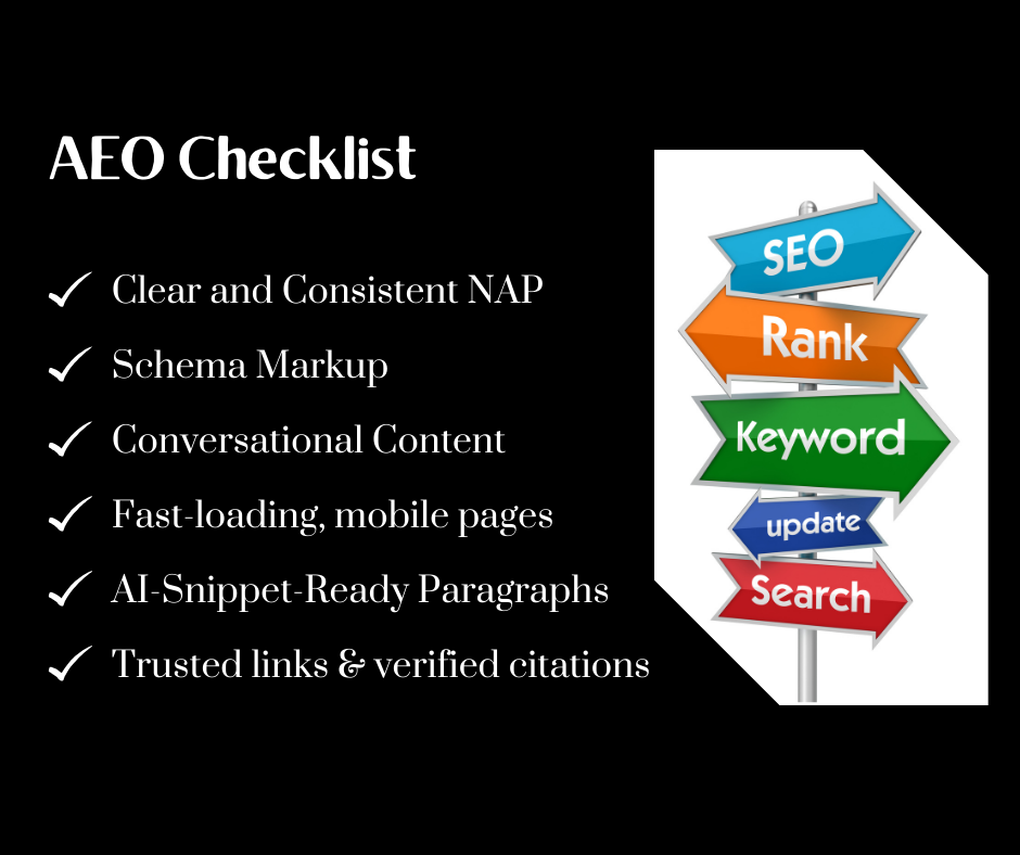 What AI Search Looks For (AEO Checklist)